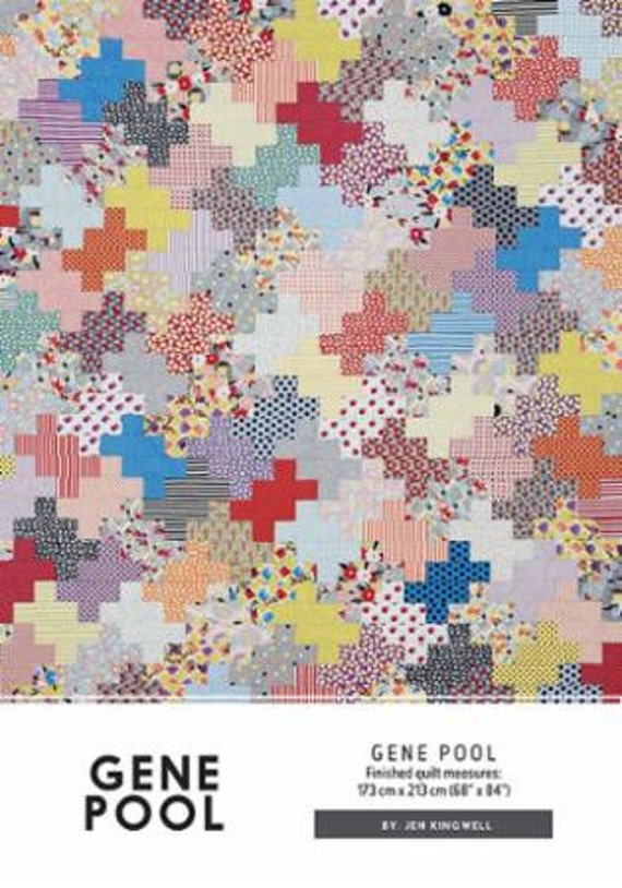 Gene Pool Quilt Pattern by Jen Kingwell Designs for Moda Fabrics.