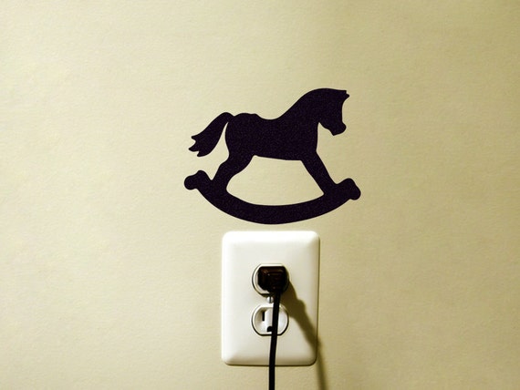 Rocking Horse Velvet Sticker 