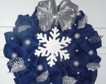 Winter Wreath, Snowflake Wreath