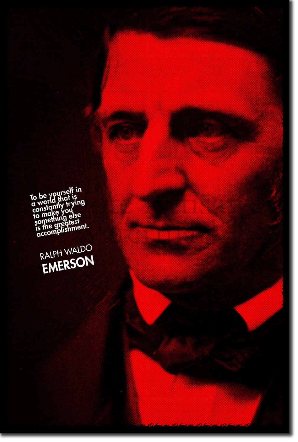 Ralph Waldo Emerson Original Art Print 12x8 Inch Photo