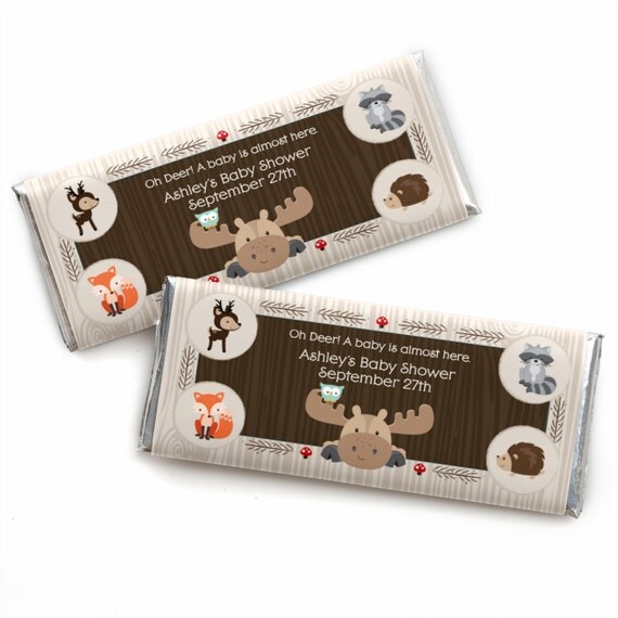 woodland-candy-bar-wrappers-personalized-woodland-creatures-baby