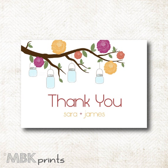 BULK LISTING Thank you cards with envelopes by MBKprints on Etsy