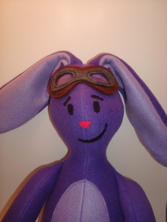 purple rabbit soft toy