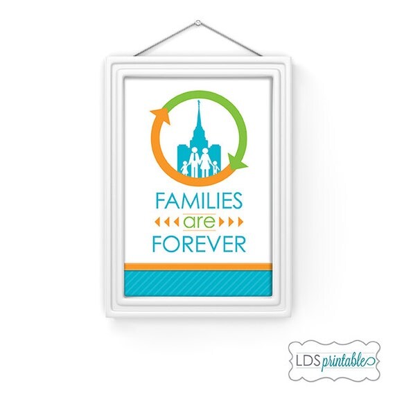 Items similar to Families Are Forever Printable 2014 LDS Primary Theme ...