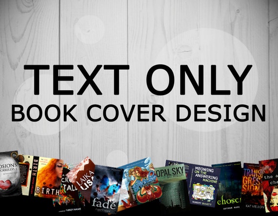 Text-Only Book Cover Design eBook and Paperback by katmakesthings