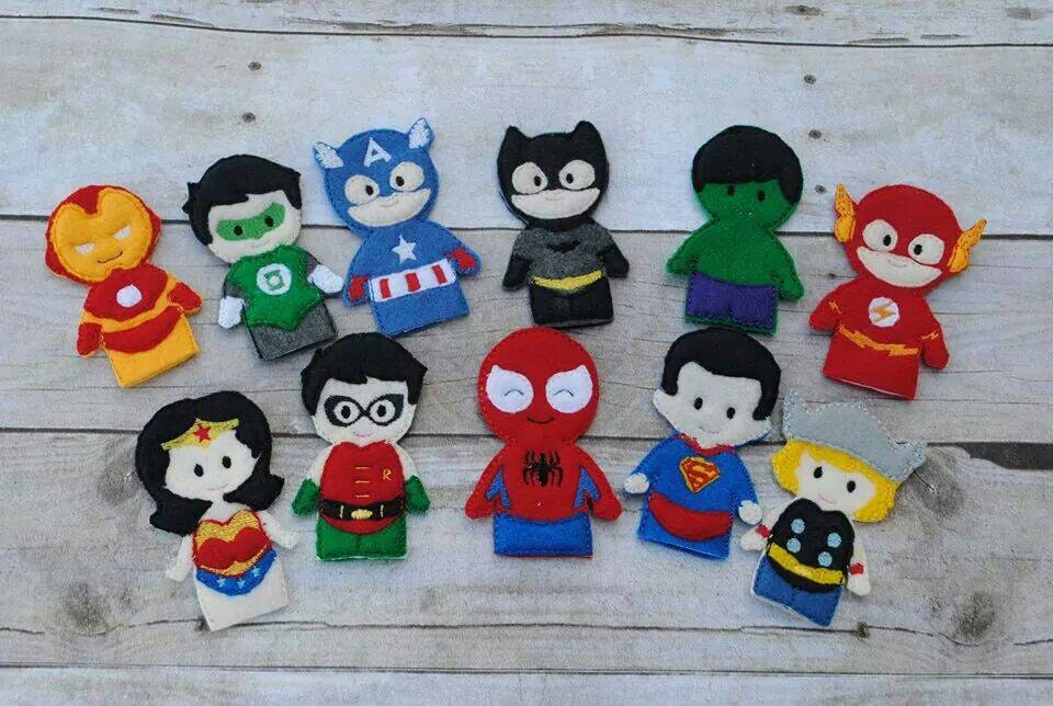 superhero finger puppets printable