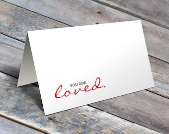 You Are Loved - Love Card / Gift for Her / Wife Card / Husband Card / Card for Boyfriend / Card for Girlfriend / Anniversary Card