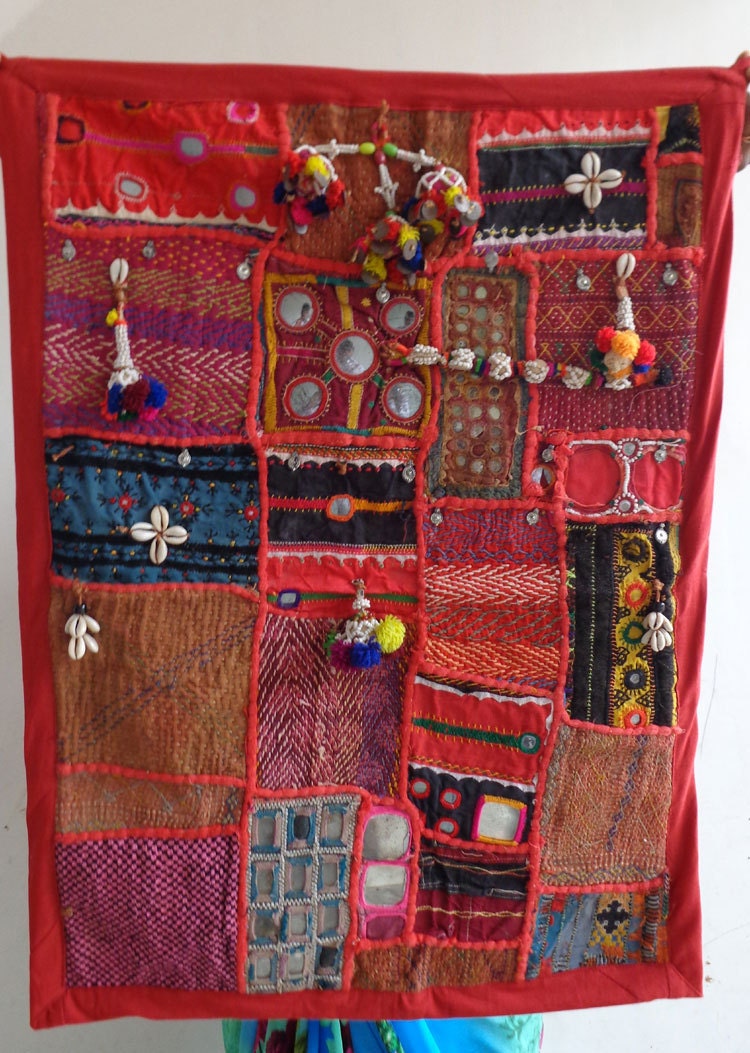 vintage embroidery wall hanging/ patchwork by BANJARAPOINT on Etsy