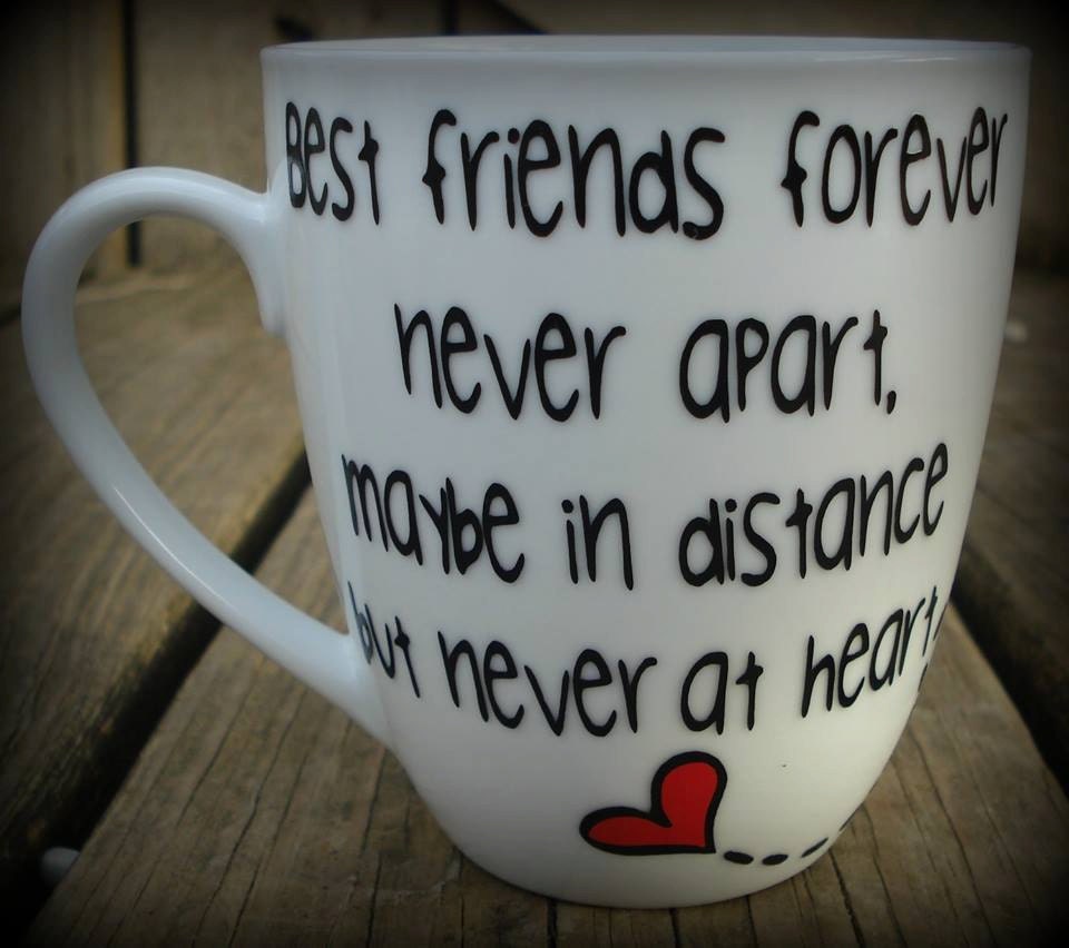Long Distance Never Apart Best friends forever by Sammieslettering