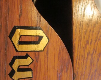 Vintage Desk Top In Out Box Wood