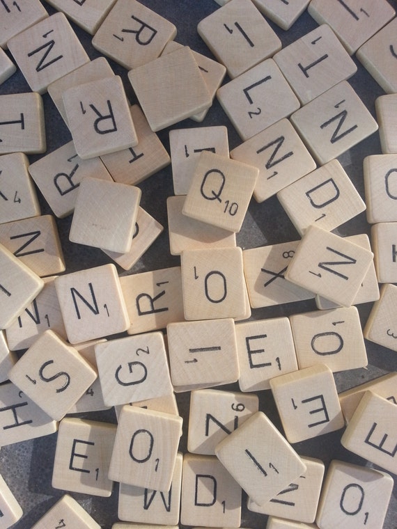 Zelf uitkiezen Originele houten Scrabble letters