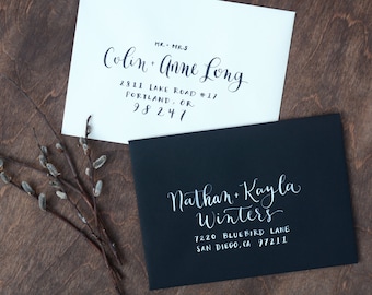 Addressing Wedding Invitations Modern 9