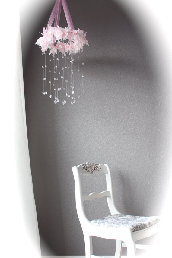 Shabby Chic Baby Mobile / Pink Baby Mobile / Fairy Mobile