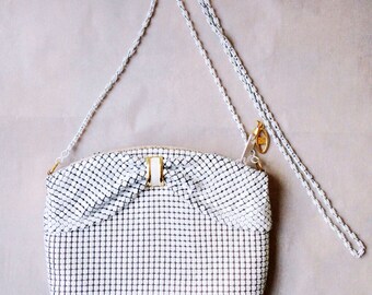 80's Black Metal Mesh Dicso Handbag by Jotta main image 1
