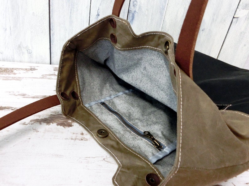 Tote Bag waxed cotton