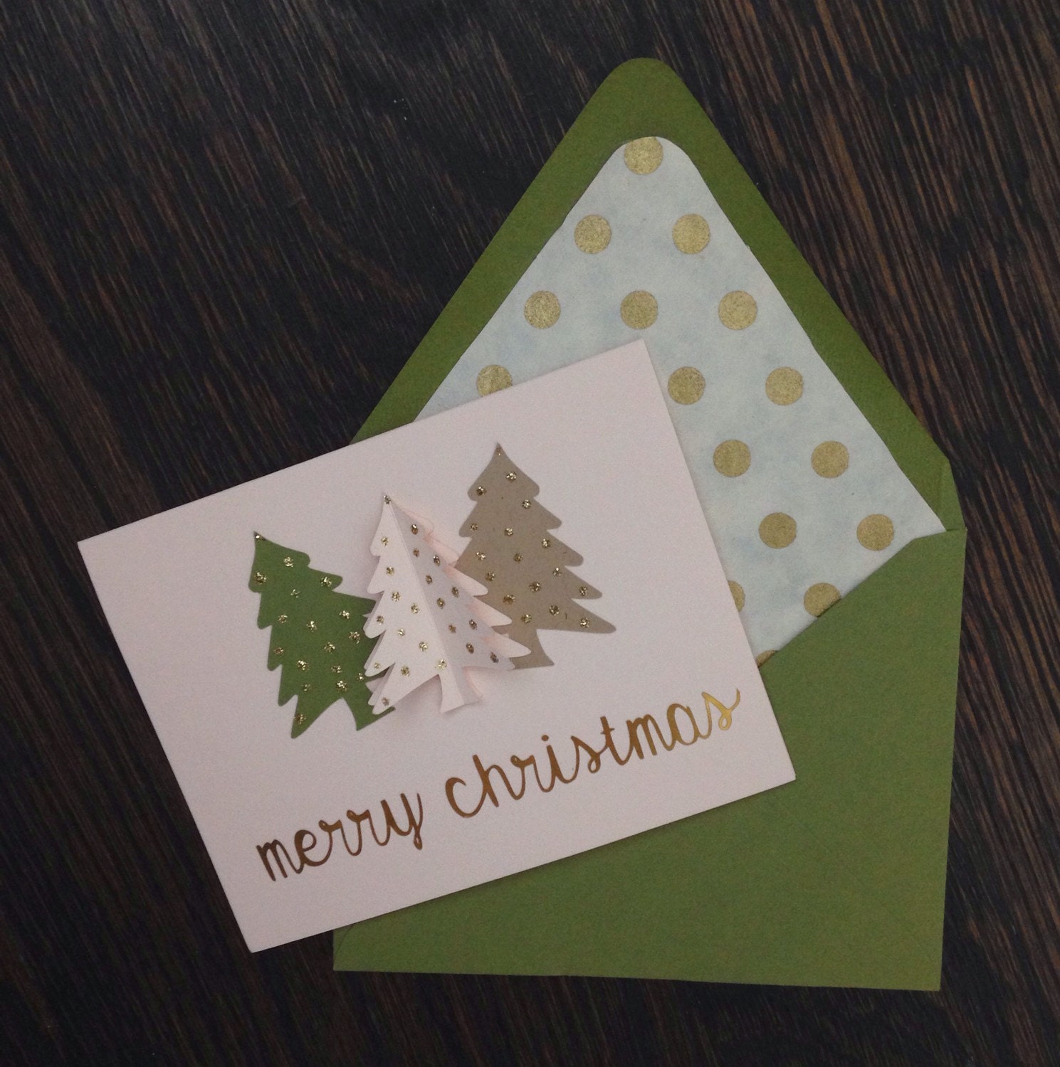 Christmas Card Envelope Lining by LaViePapier on Etsy