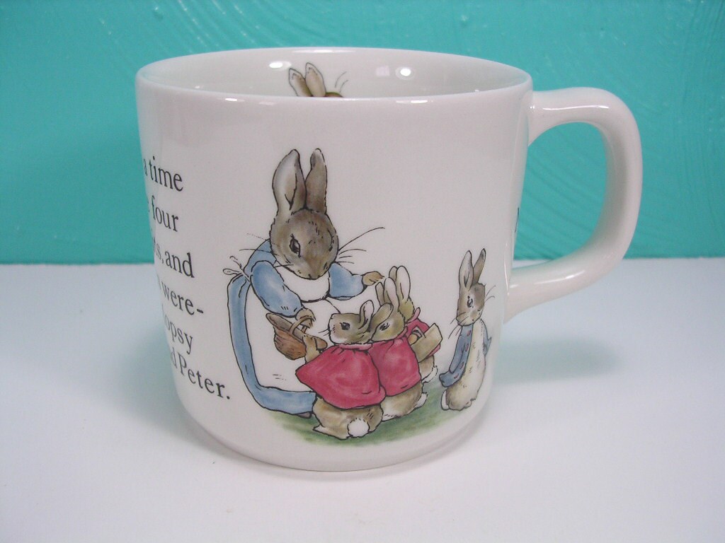 Wedgwood Peter Rabbit Child's Cup and Bowl by FourPawsVintage