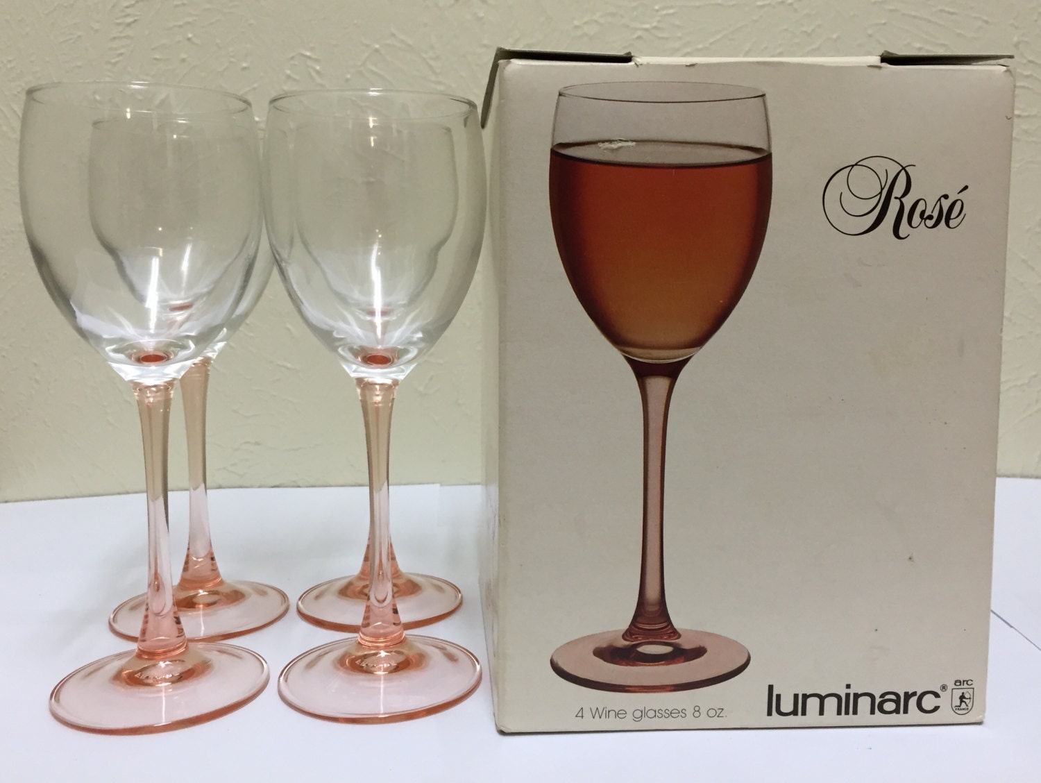 rose shaped wine glasses