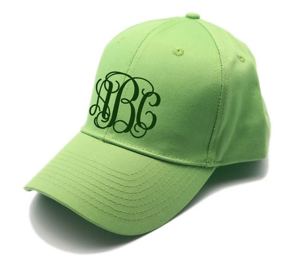 Monogrammed Hat. Ladies&#39; Baseball Cap. by GecesGiftShop on Etsy