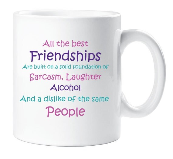 Best Friends Mug Friendship Novelty Cup Quote Funny Gift