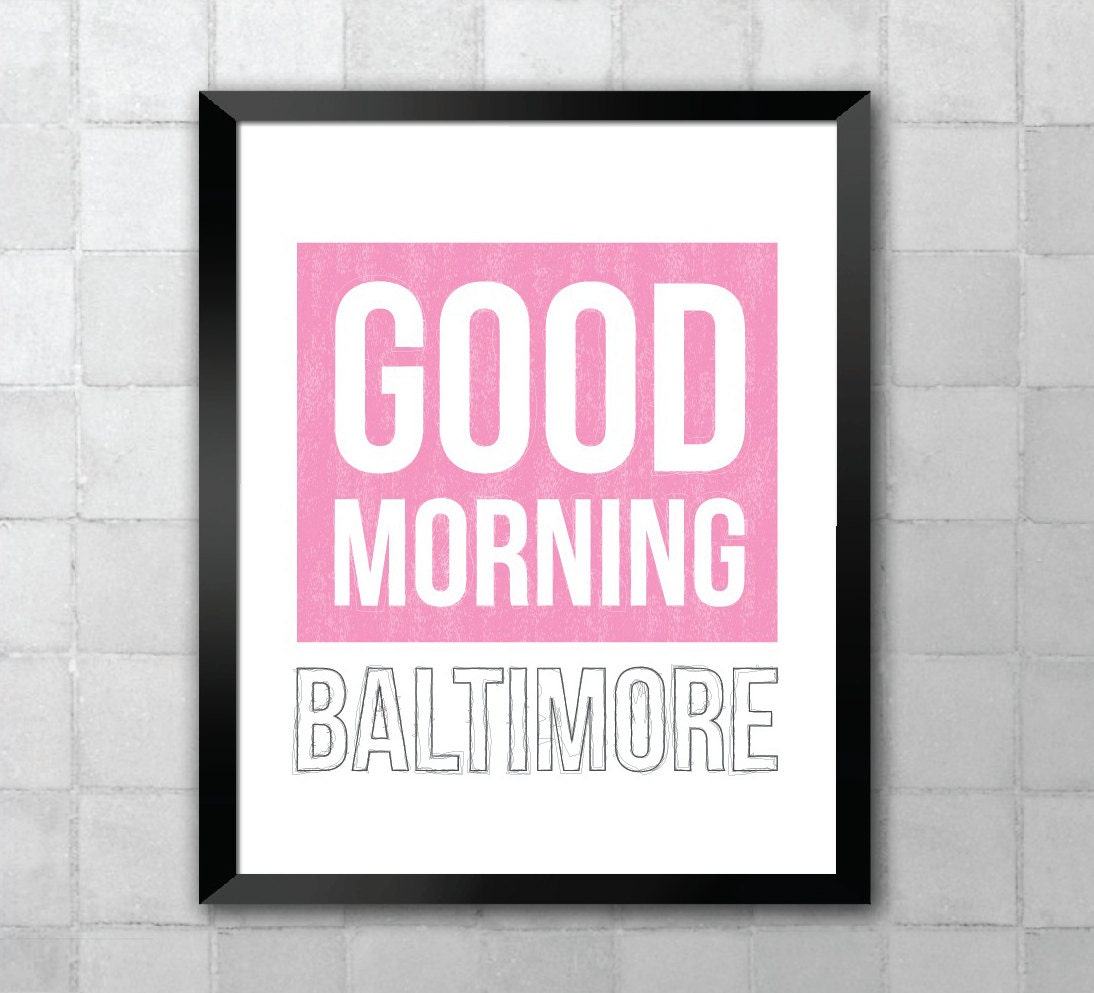 Goodmorning Baltimore Hairspray Song Lyric Quote 8x10