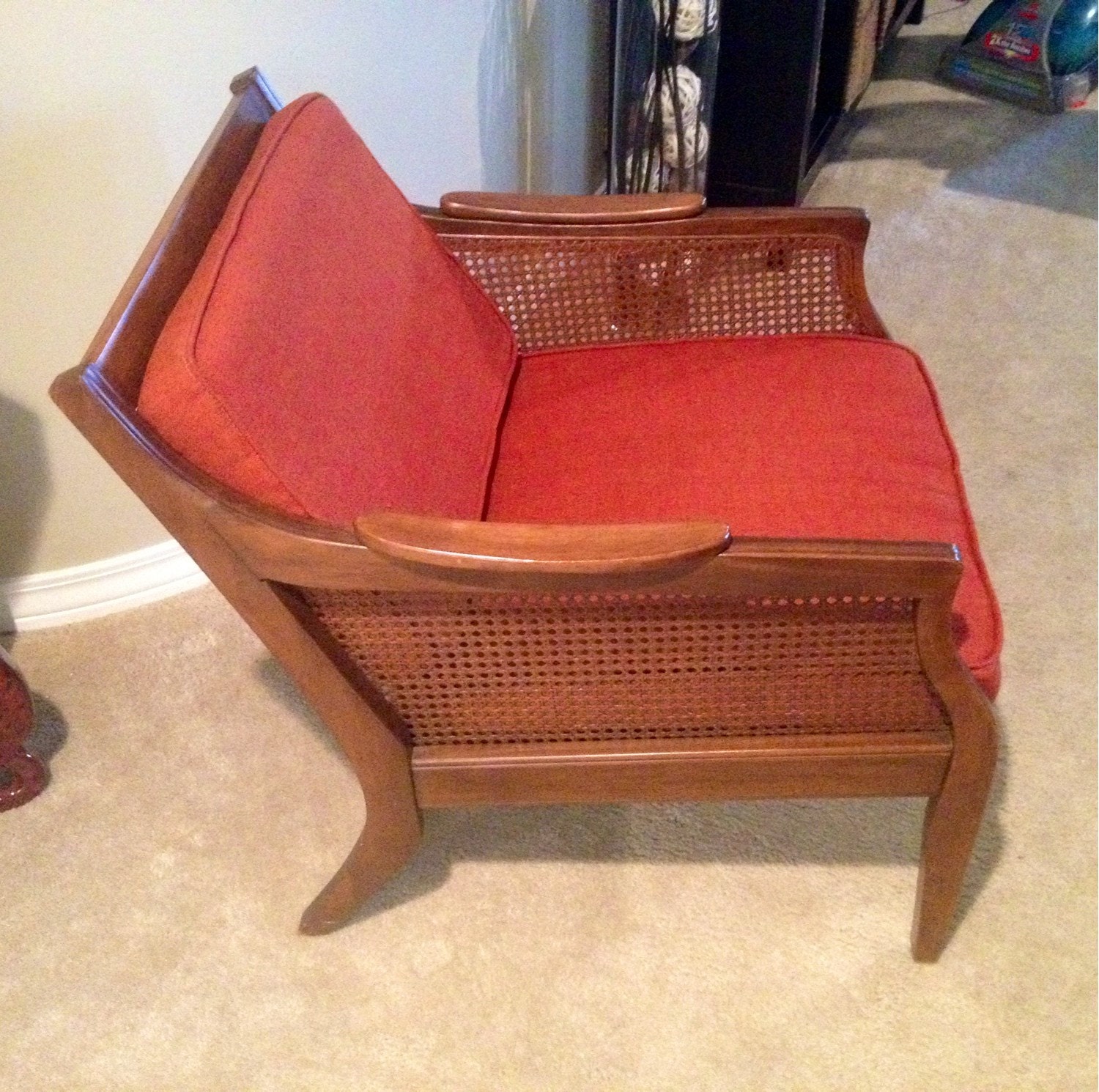 Vintage Mid-Century Cane Chair â Haute Juice