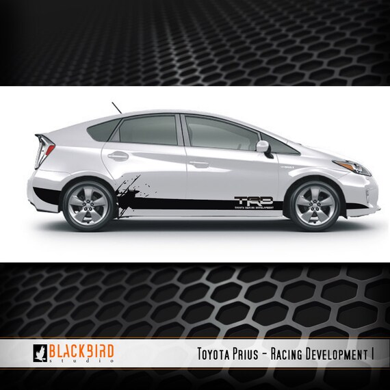 Custom Toyota Prius decal designed and fitted by blackbirdstudios1
