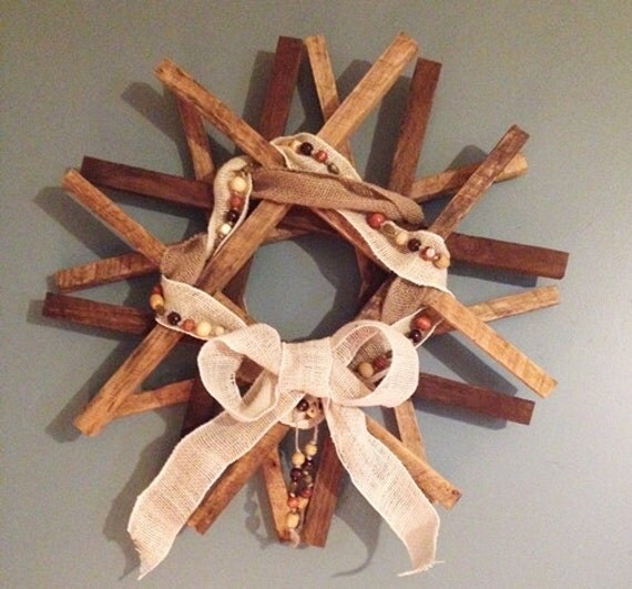 Wreath Door Wreath Wood Door Wreath Custom Door by DillonMade