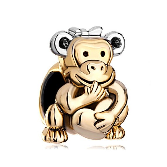 love you monkey hearts charm bead pendant by dluxboutiqueshop pandora christmas dog