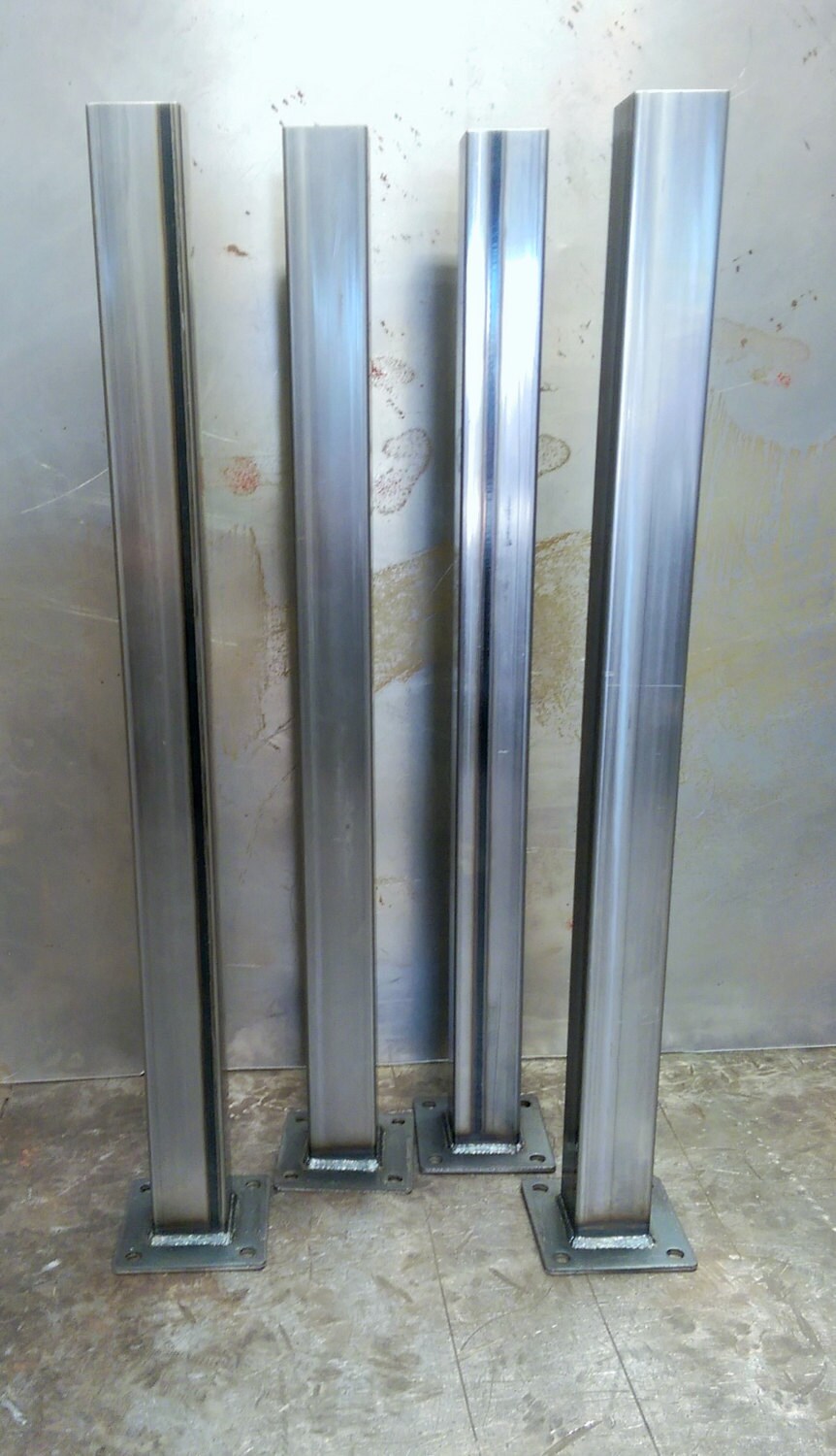 Metal Tube Table Legs Set of 4 14 GA