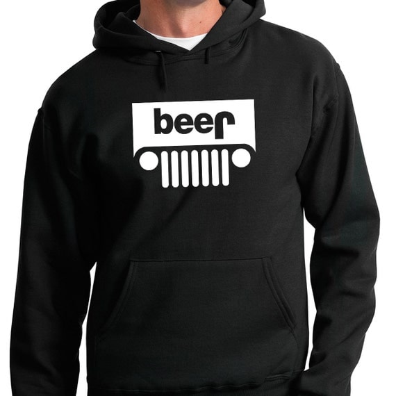 Beer Jeep Logo Men's Hoody by MileHighRacing on Etsy