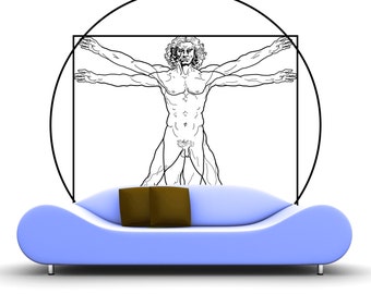 Wall sticker ' Veruvian Man '-Leonardo da Vinci