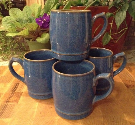 Authentic Denby Stoneware MugsEnglish Blue by sweetandsimple1208