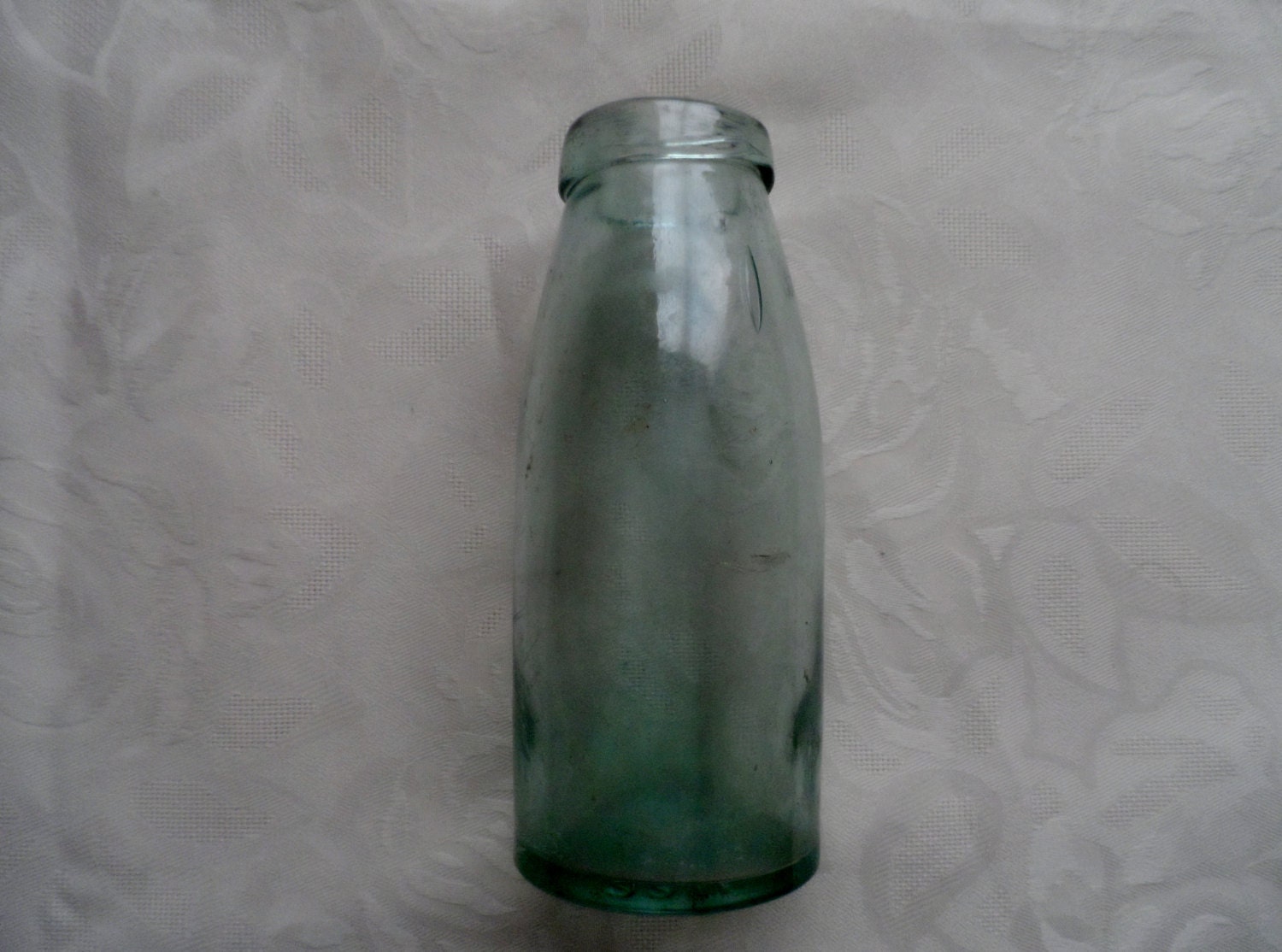 Vintage milk bottle glass 1940's 50's kitchen