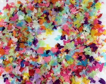 Rainbow Biodegradable Confetti Butterfly Heart & Flower Mix - 1 litre - Fill up to 10 small Confetti Cones