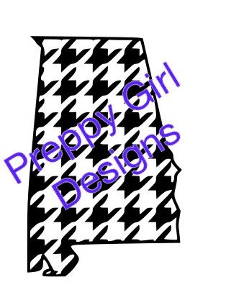 Download Houndstooth Alabama .svg .dxf File Personal and by UrbanBelles