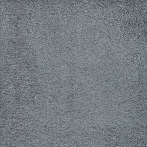 Grey Minky Cuddle Fleece Fabric Double Sided by FabricsByPago