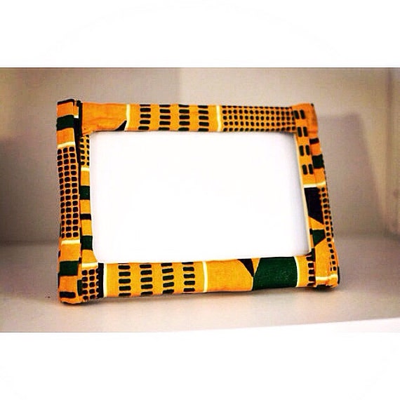 Items similar to Kente print picture frame ankara picture frame