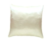 Satin pillow, 18 '/ 18 ", pillow case, decorative pillows, throw pillows, sofa cushions, pillowcase zipper, ivory