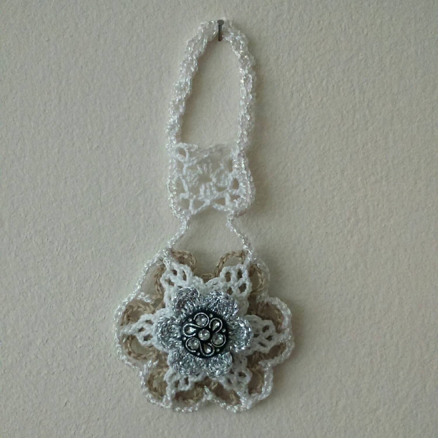 Handmade crochet lace Christmas ornament Hand crocheted Christmas decorations One of a kind Ready to ship UK seller Vintage inspired design