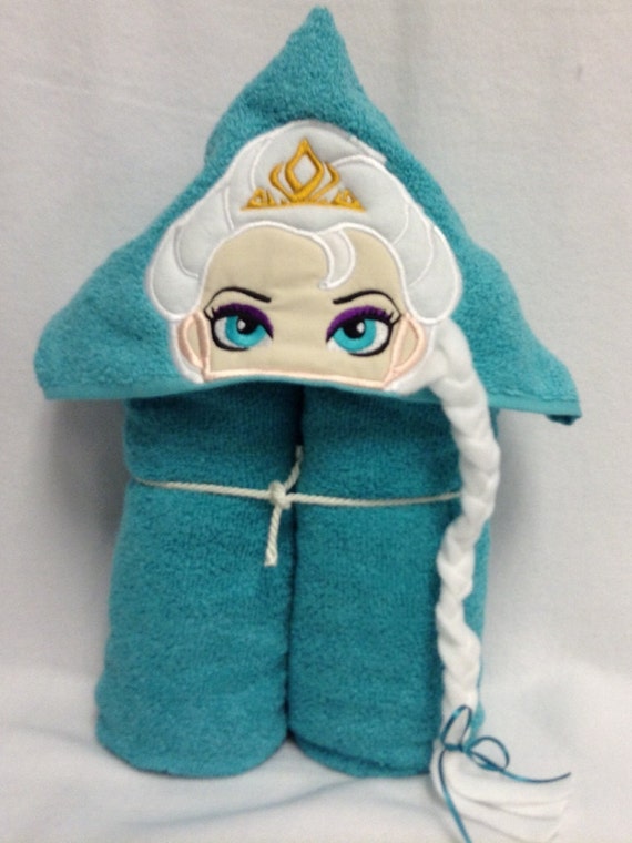 Frozen Inspired Elsa Hooded Towel by BandEDesignShop on Etsy