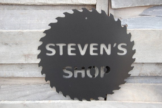 Personalized Tool Shop Sign Tool Sign by EvyAnnDesigns on Etsy