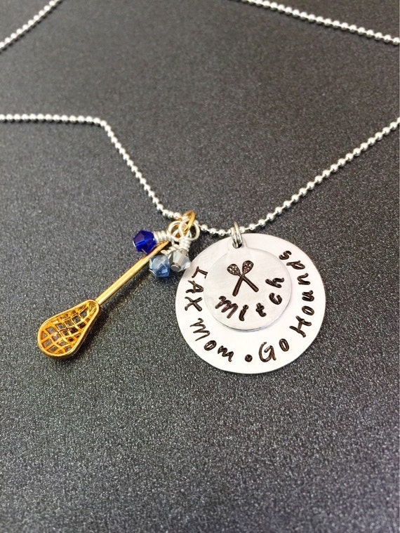 Personalized Lacrosse Charm by 3sisterscollections on Etsy