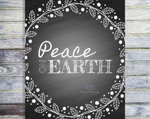 Popular items for peace on earth sign on Etsy