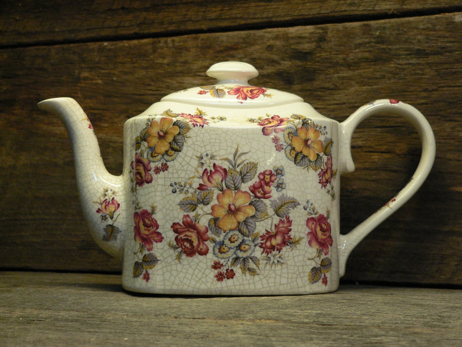 VINTAGE TEAPOT Arthur Wood Bouquet Pattern