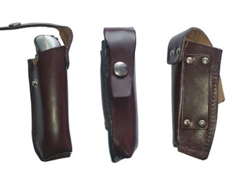 Folding Knife Belt Pouch Ex-Army New NOS Brown Leather pocket knife sheath holder cover camping bushcraft