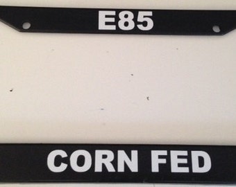10K-GTR-Ring Corn Fed E85 Racing - Black Automotive License Plate Frame - Supra Gtr ...