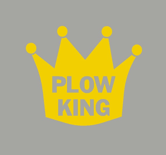 Plow King The Simpsons Vinyl Logo Decal by CustomTrim on Etsy