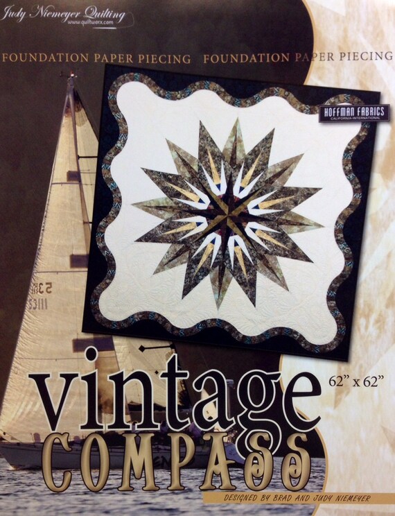 VINTAGE COMPASS Quilt Pattern By Judy Niemeyer 62 X