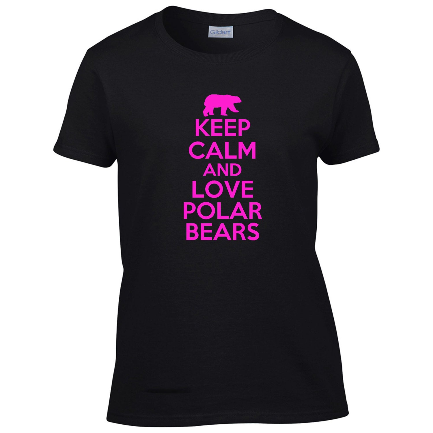 Keep Calm And Love Polar Bears TShirt Funny Polar Bear Zoo